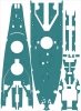 Pontos 23003F1 USS BB-63 Missouri 1945 Detail Up Set (20B Deck Blue stained wooden deck) (1:200)